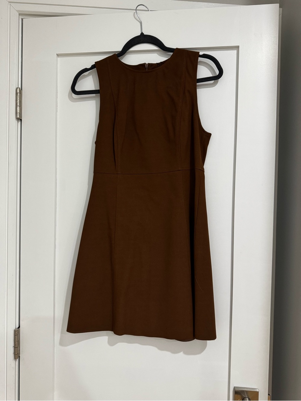 Zara Brown Sleeveless Mini Dress